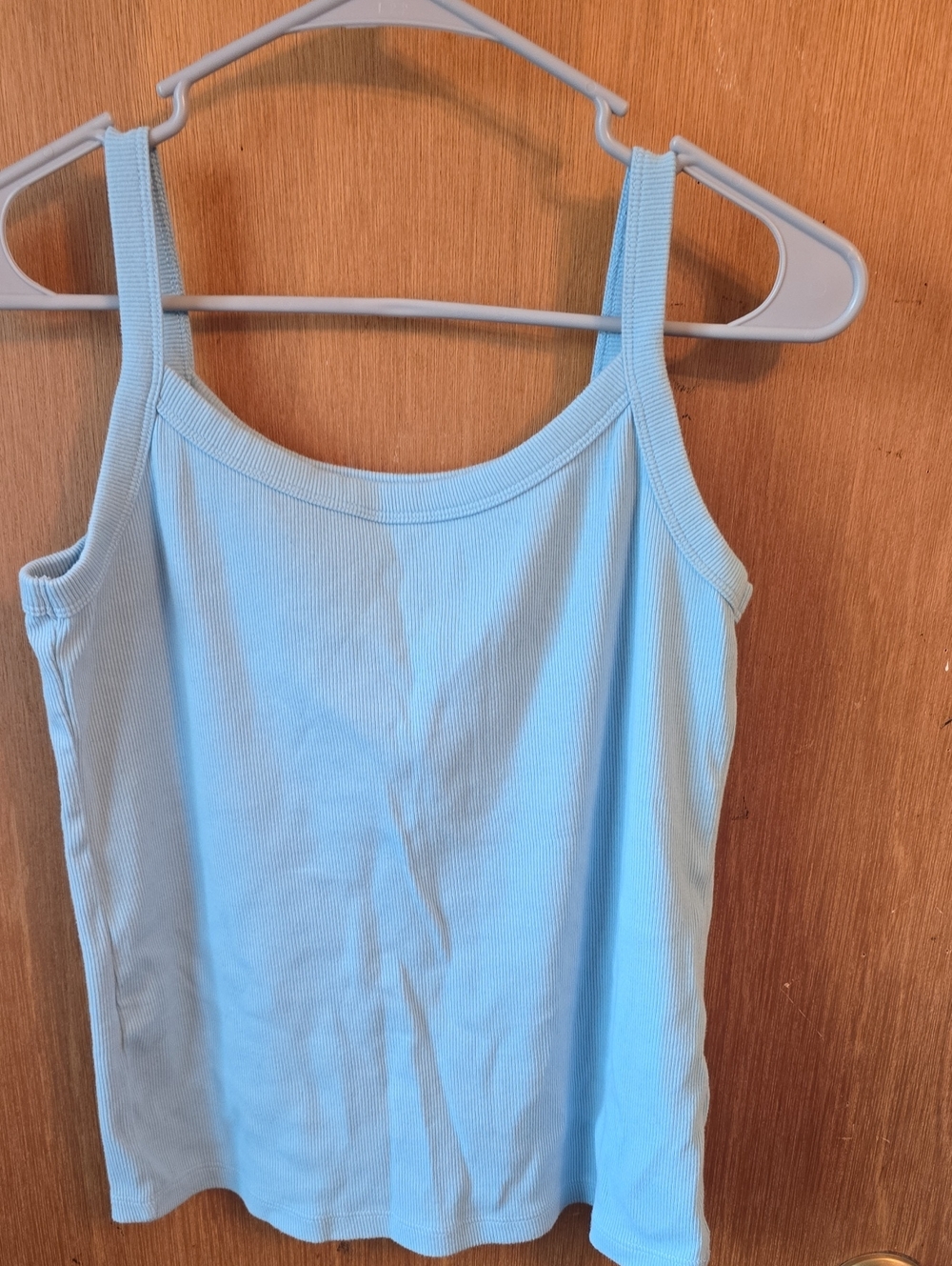 Old Navy Pale Blue Ribbed Tank Top